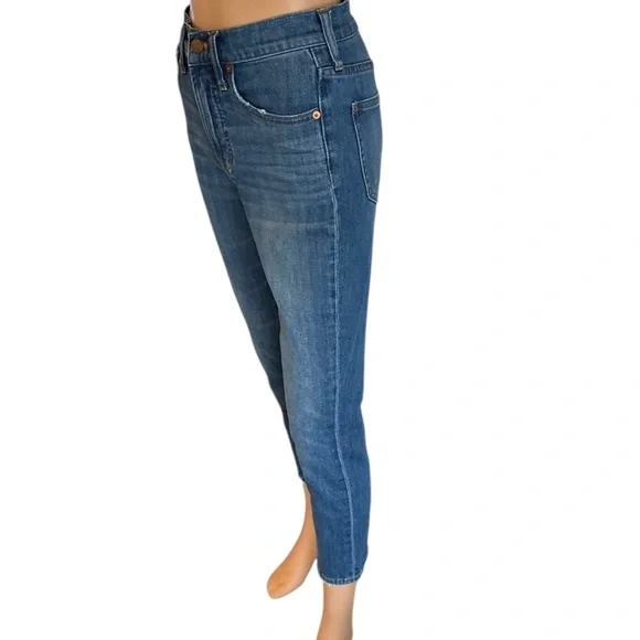 Madewell The Perfect Vintage Crop Jean ~ Women’s Raw Hem Mom Jeans ~ Size 24 - Picture 4 of 16